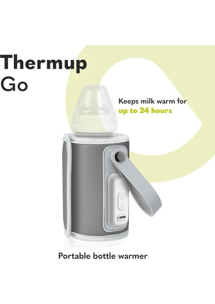 Thermup Go Taşınabilir Biberon Isıtıcısı, USB Şarj, 24 Saat Isı Koruma