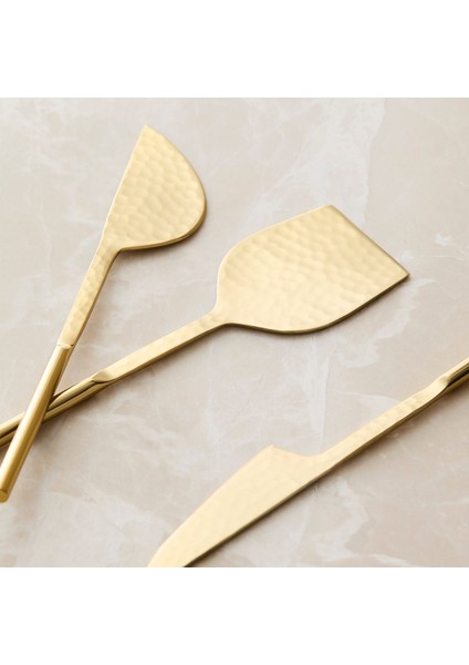 Çekiçlenmiş Metal Peynir Bıçakları, 3'lü Set fiyatları