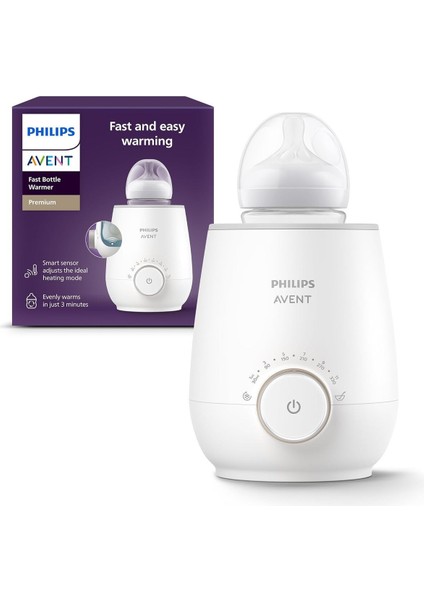 Avent SCF358/00 Biberon Isıtıcı, Hızlı ve Eşit Isıtma, Akıllı Sıcaklık Kontrolü