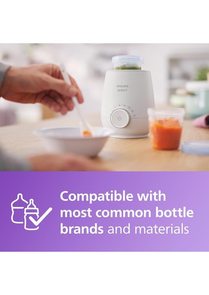 Avent SCF358/00 Biberon Isıtıcı, Hızlı ve Eşit Isıtma, Akıllı Sıcaklık Kontrolü fiyatları
