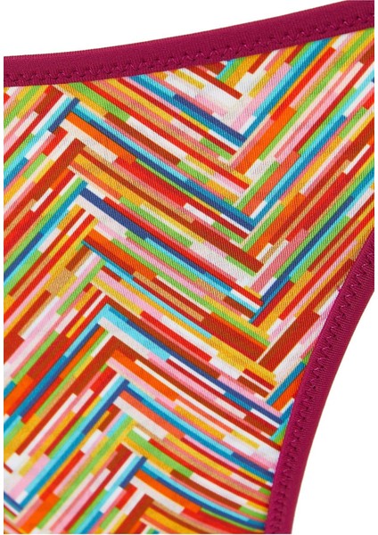 Çizgili Üçgen Bikini Seti fırsatları