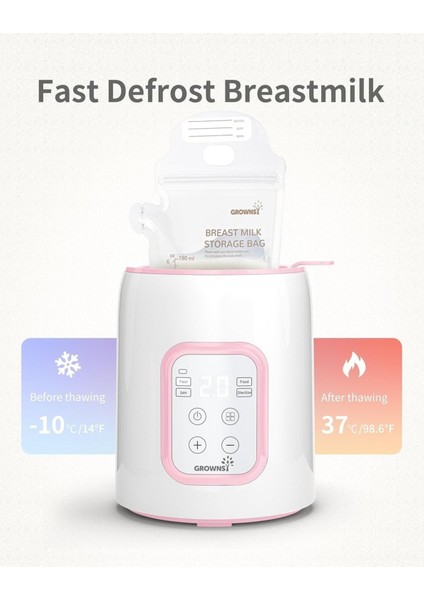 8’i 1 Arada Biberon Isıtıcı ve Sterilizatör, Hızlı Isıtma, Besin Koruma, LCD Ekran