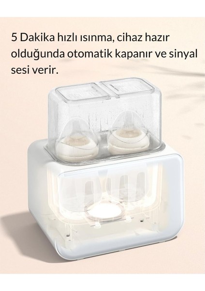 8’i 1 Arada Biberon Isıtıcı ve Sterilizatör, LCD Ekranlı, Hızlı Isıtma ve Çözme, Bpa Içermez