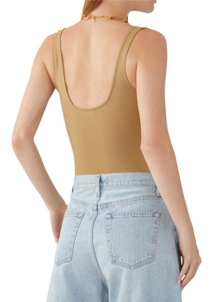 Bedeninizi Saracak Modern Tank Bodysuit - Bej modelleri