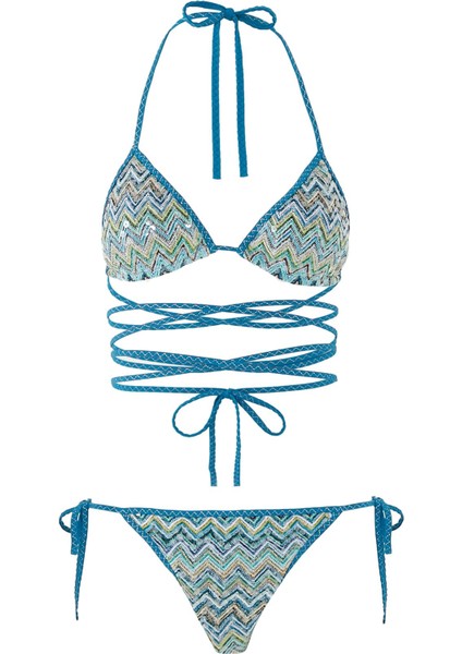 Zigzag Desenli Bikini