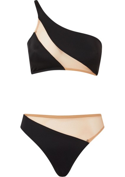 Yılan Desenli Yüksek Bel Bikini Altı