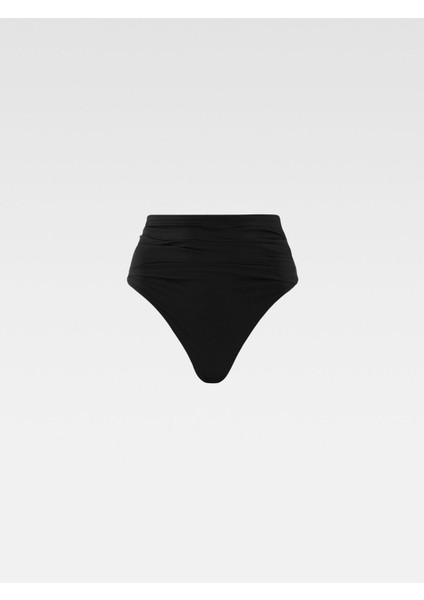 Yüksek Bel Tanga Kesim Ruched Bikini Altı Şık ve Konforlu Plaj Modası