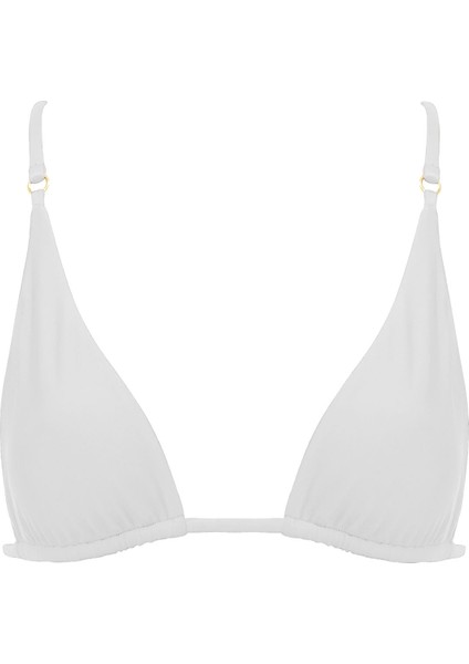 Kadınlar Için Şık Beyaz Bikini Üstü
