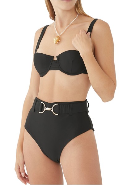 Yüksek Bel Bikini Altı - Siyah