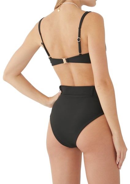 Yüksek Bel Bikini Altı - Siyah
