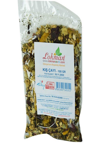 Bitkisel Karışık Osmanlı Çayı Kış Çayı 100 gr Paket