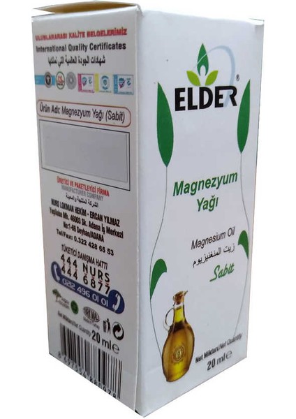 Elder Magnezyum Yağı 20 ml indirimleri