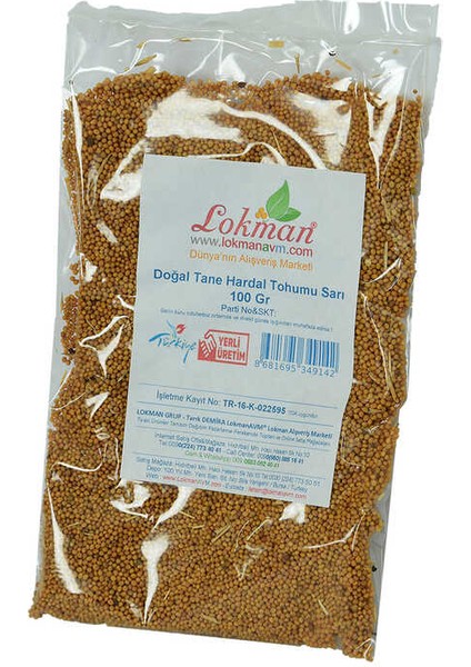Hardal Tohumu Tane Doğal Sarı 100 gr Paket fırsatları