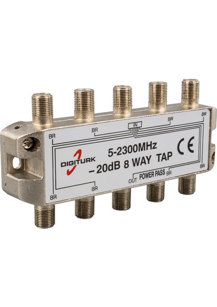 OEM Dıgıturk 5-2150 Mhz 20DB 8 Yollu Tap Swıtch 1/8 Splıtter
