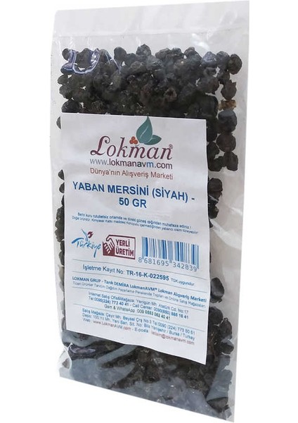 Doğal Acı Yaban Mersini Siyah 50 gr Paket modelleri