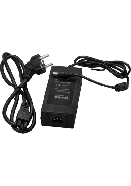 Weko 12 Volt - 5 Amper Plastik Kasa Masaüstü Adaptör 5.5*2.5 Uç Yerli Üretim