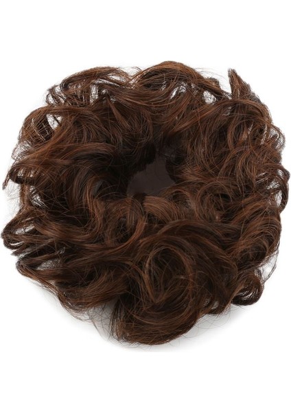 Saçlı Lastikli Topuz Toka / Kahve Karamel fiyatları