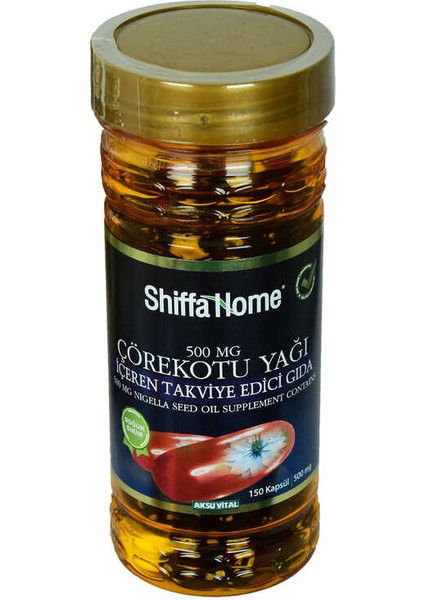 Shiffa Home Çörek Otu Yağı Soğuk Pres 500 Mg x 150 Kapsül fırsatları