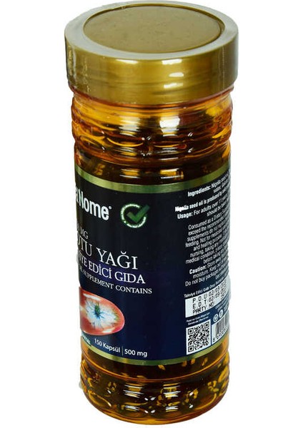 Shiffa Home Çörek Otu Yağı Soğuk Pres 500 Mg x 150 Kapsül indirimleri