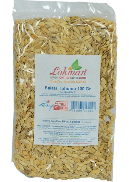 Salata Tohumu Doğal 100 gr Paket