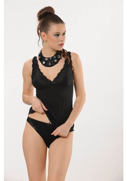 Angel Of Life Siyah Atlet Külot Takım fırsatları