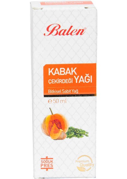 Kabak Çekirdeği Yağı Soğuk Pres 50 ml Cam Şişe