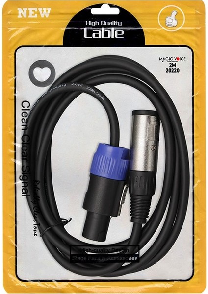 OEM Powermaster LD384 Specon Erkek - Canon Dişi Çevirici Kablo 2 Metre