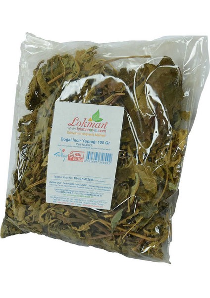 Incir Yaprağı Doğal 100 gr Paket modelleri