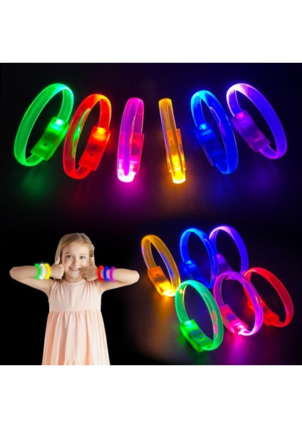 Festival & Parti LED Bileklik 3 Farklı Mod Işıklı 1 Adet