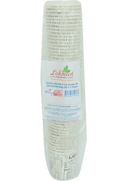Karton Bardak 4 Oz Kullan At Çay Kahve Sıcak Kağıt Otomat Bardağı 50 Li 1 Paket