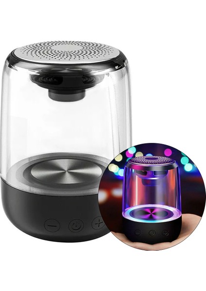 OEM Magıcvoıce MV-24696 600 Mah Taşınabilir Rgb Mikrofonlu Aux/tf/bluetooth 3 W Hoparlör Speaker (Beyaz)