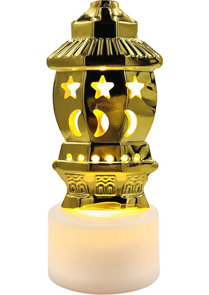 12 Li Ramazan Ayaklı LED Işık Gold Renk Gün Işığı MZ6200-235