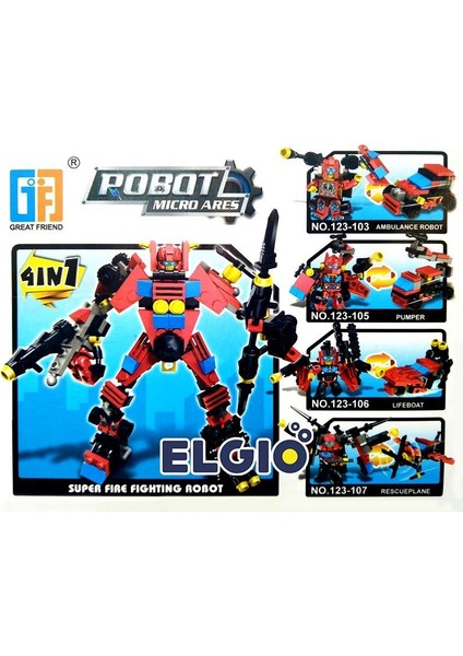 50 Parça 2in1 Robot Serisi