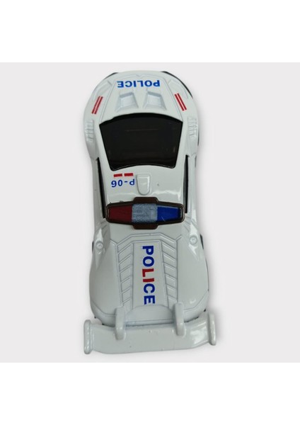 Metal Mini Polis Arabası 8 cm - Polis - 3 fırsatları