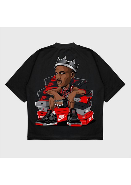 Oversize 'michael Jordan' Baskılı T-Shırt fiyatları