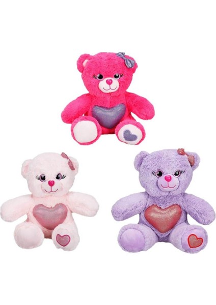 - Peluş Kalpli Oturan Ayıcık 26 cm