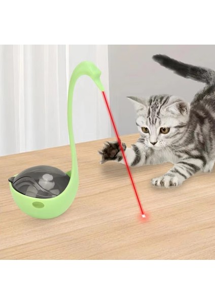 Kuğu Şeklinde Lazerli Kedi Oyuncağı