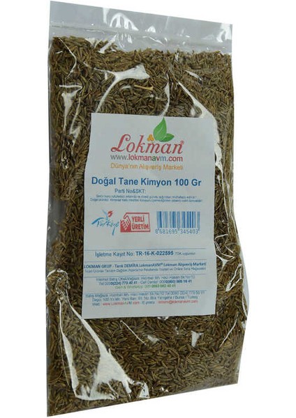 Kimyon Doğal Tane 100 gr Paket