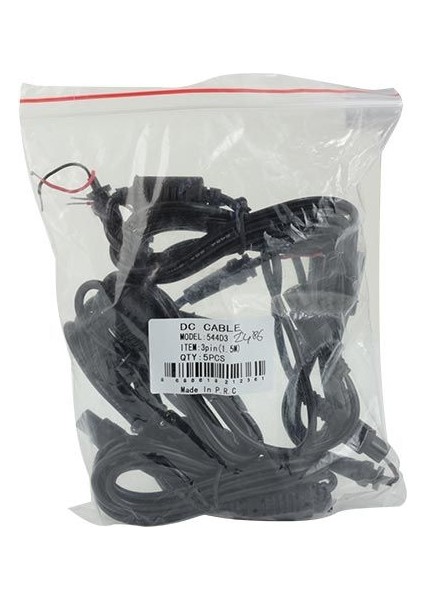 OEM 3 Pinli Dişi 1.5 Metre Dc Kablo (544D3)
