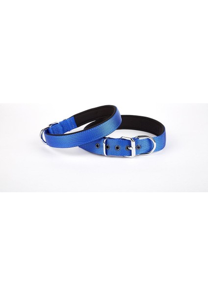 Softlu Köpek Boyun Tasması 3 cm x 55 cm Mavi