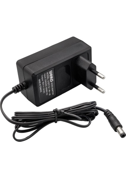 Weko 15 Volt - 1 Amper - 15 Watt 5.5*2.5 Uçlu Yerli Üretim Priz Tipi Adaptör