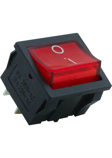 Orta Boy Işıklı Anahtar On-Off 4pın (IC-126)