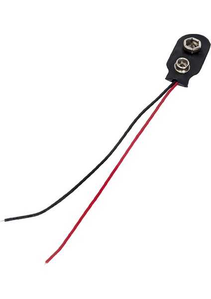10 cm Kablolu 9 Volt Pil Başlığı