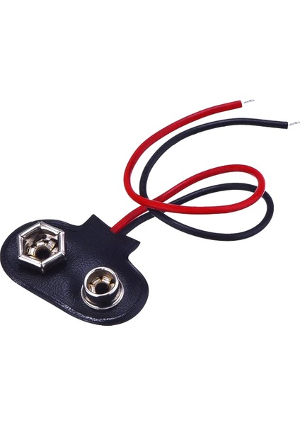 10 cm Kablolu 9 Volt Pil Başlığı