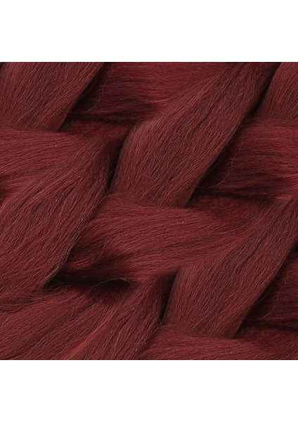 Sentetik Örgülük Saç 100 gr / Koyu Kızıl modelleri