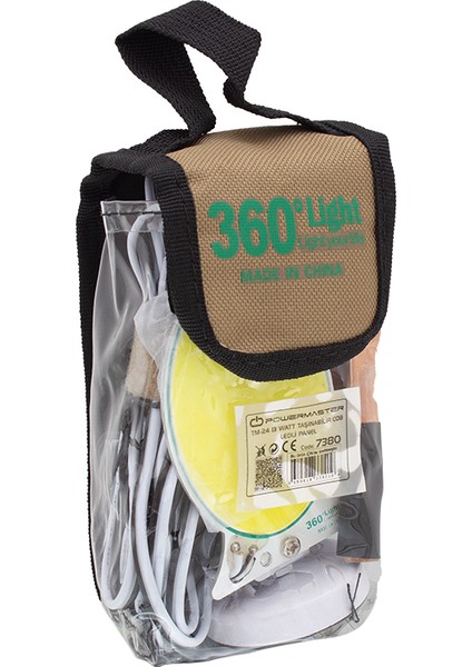 Powermaster Tm-24 Cob Ledli 13 Watt Akü Maşalı 4 Metre Kablolu Taşınabilir Seyyar Panel Lamba