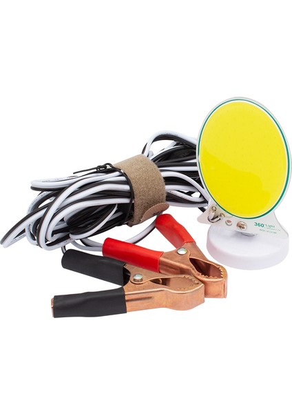 Powermaster Tm-24 Cob Ledli 13 Watt Akü Maşalı 4 Metre Kablolu Taşınabilir Seyyar Panel Lamba