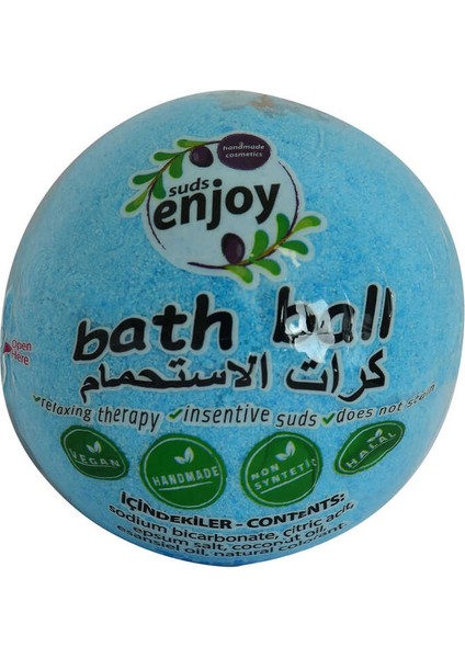 Himalaya Tuzlu El Yapımı Banyo Küvet Topu Sabunu Mavi 90-120 gr indirimleri