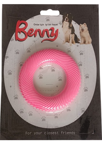 Benny Köpek Oyuncağı Yuvarlak 9,5 cm Pembe