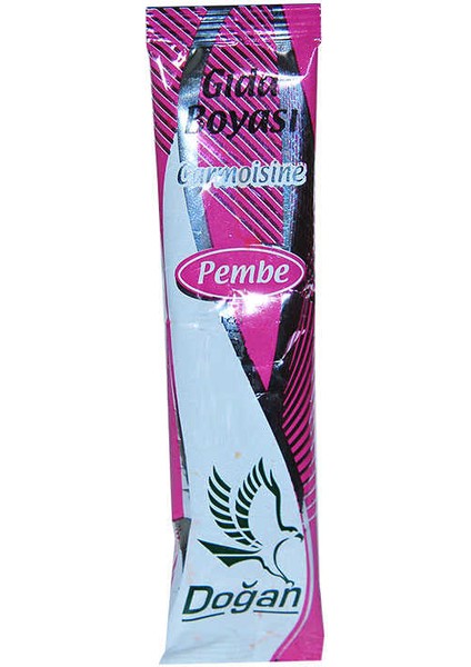 Pasta Şerbet Slime Gıda Boyası Pembe Toz 9 gr Paket